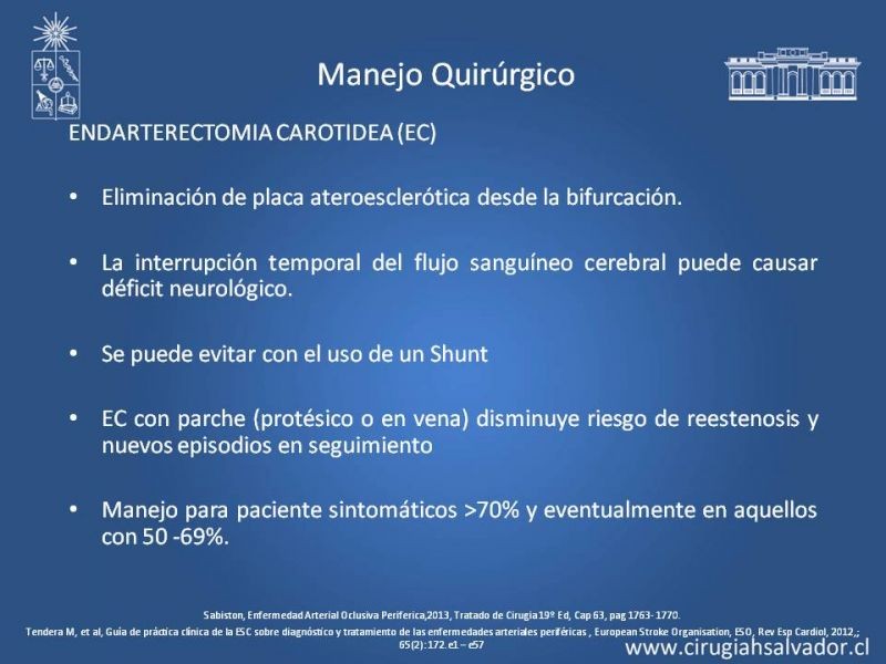 Diapositiva 22 de Estenosis Carotidea: Estudio y manejo quirúrgico