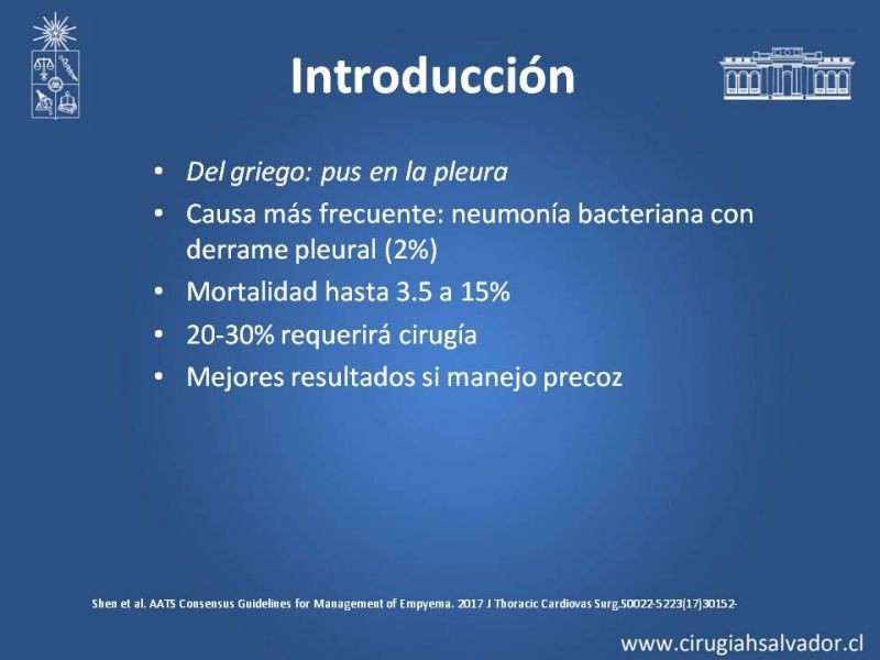 Diapositiva 1 de Empiema