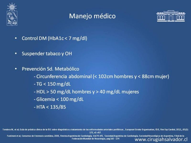 Diapositiva 20 de Estenosis Carotidea: Estudio y manejo quirúrgico