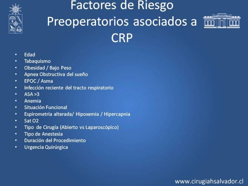 Diapositiva 6 de Complicaciones Respiratorias Postoperatorias