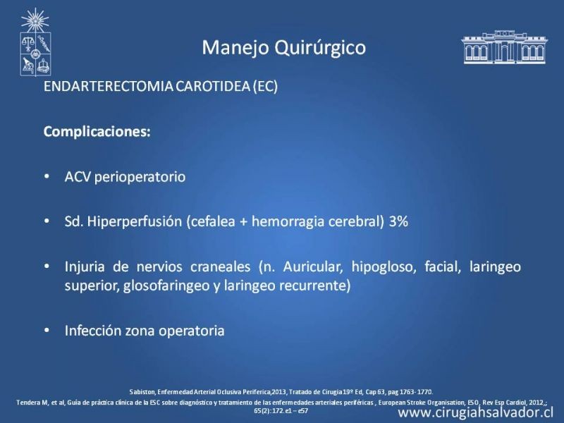 Diapositiva 25 de Estenosis Carotidea: Estudio y manejo quirúrgico