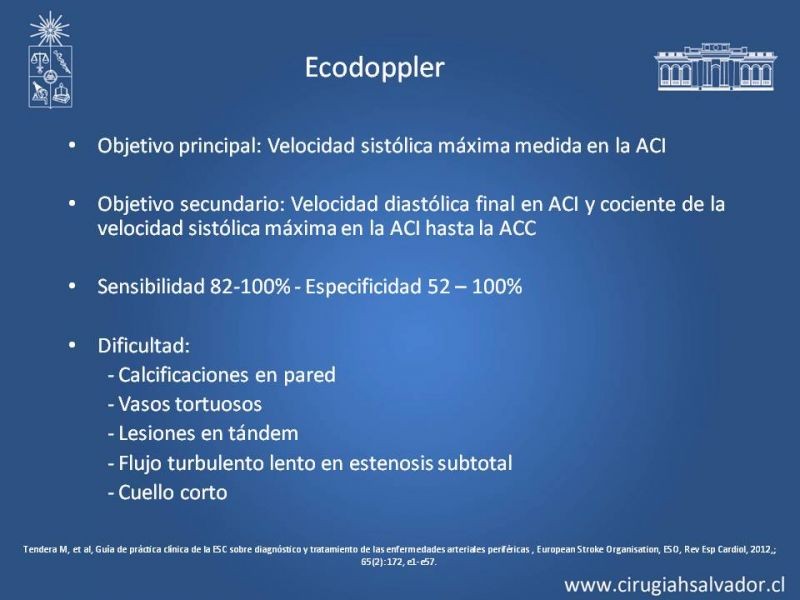 Diapositiva 11 de Estenosis Carotidea: Estudio y manejo quirúrgico