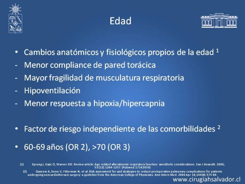 Diapositiva 7 de Complicaciones Respiratorias Postoperatorias