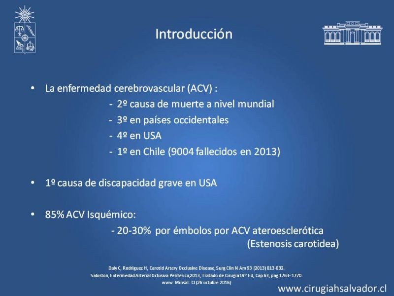 Diapositiva 1 de Estenosis Carotidea: Estudio y manejo quirúrgico