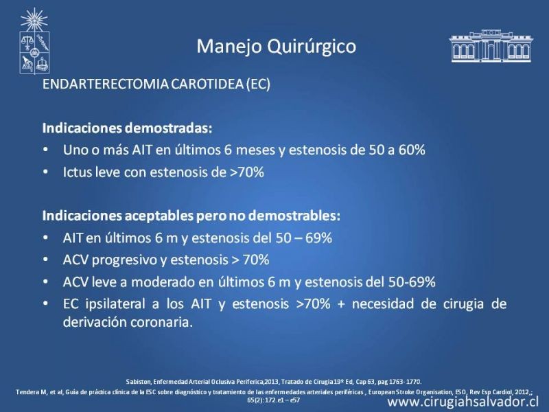 Diapositiva 23 de Estenosis Carotidea: Estudio y manejo quirúrgico