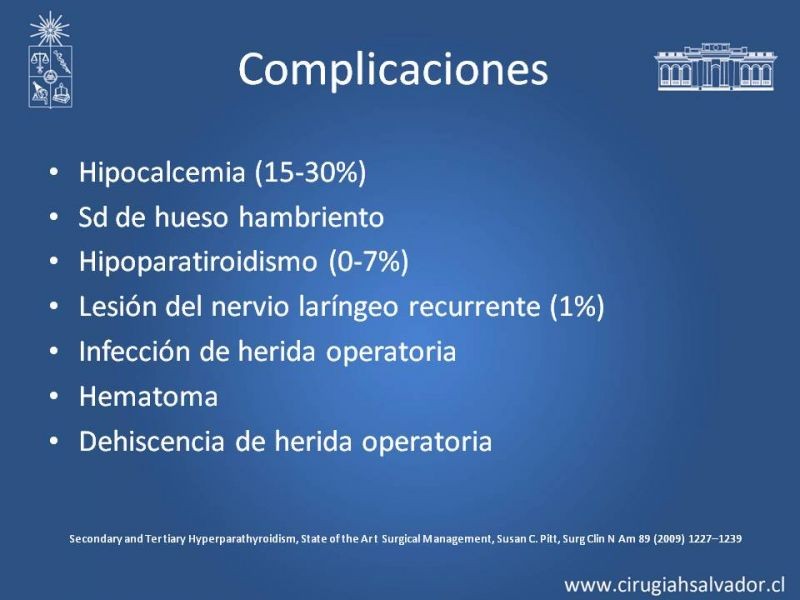 Diapositiva 28 de Hiperparatiroidismo 2º: Estudio, manejo e indicaciones quirúrgicas.