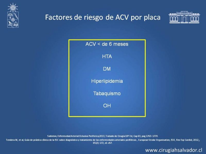 Diapositiva 7 de Estenosis Carotidea: Estudio y manejo quirúrgico