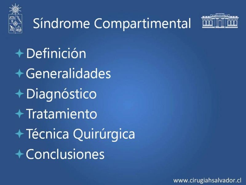 Diapositiva 1 de Síndrome Compartimental de Extremidades