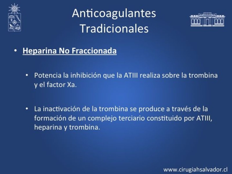 Diapositiva 4 de Anticoagulantes Tradicionales y nuevos