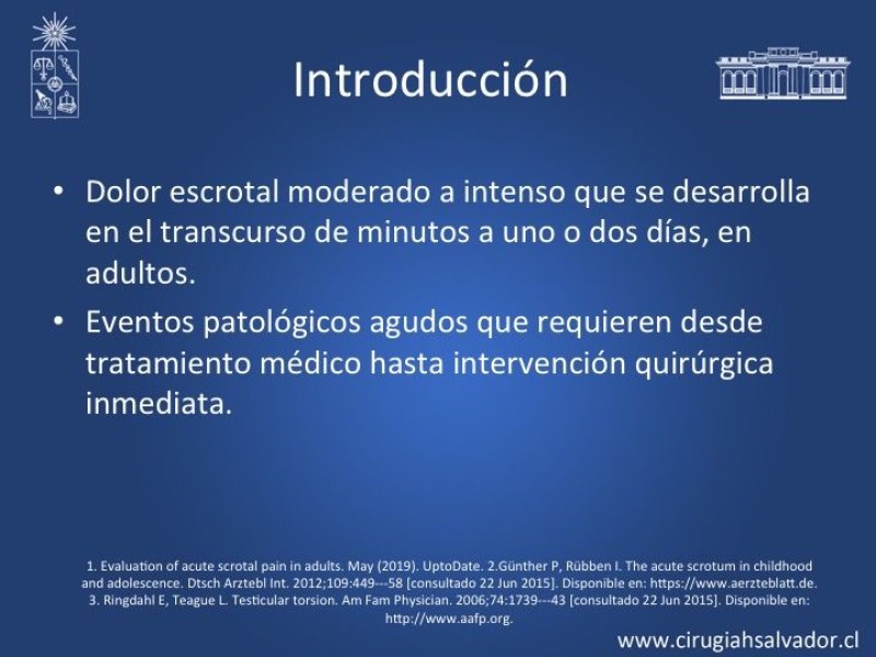 Diapositiva 1 de Tratamiento y pronóstico torsión testicular 