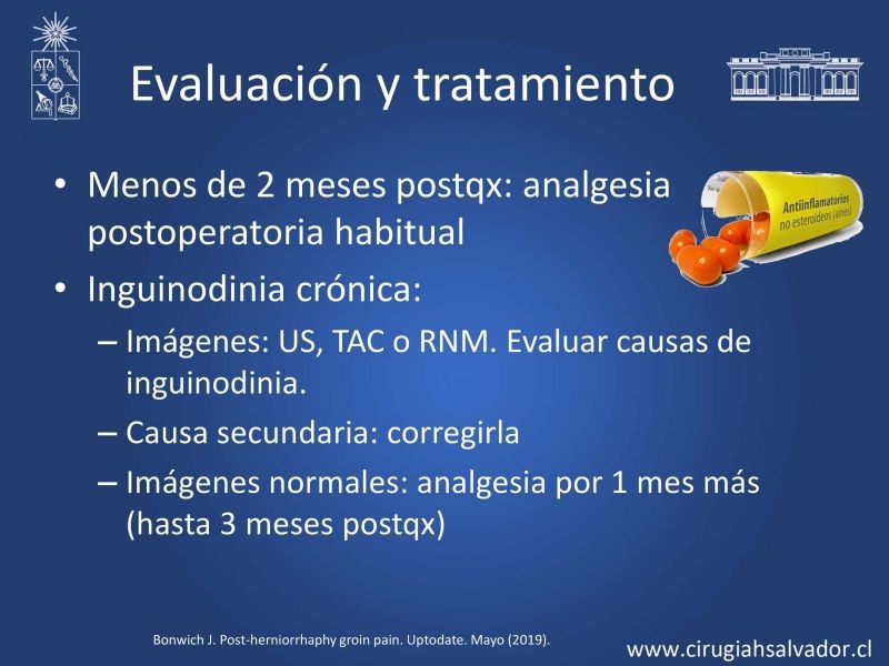 Diapositiva 8 de Inguinodinia post hernioplastía inguinal