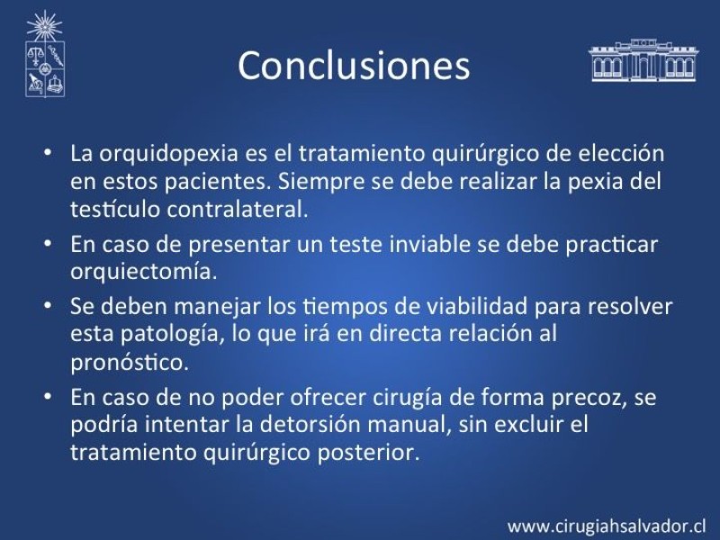 Diapositiva 18 de Tratamiento y pronóstico torsión testicular 