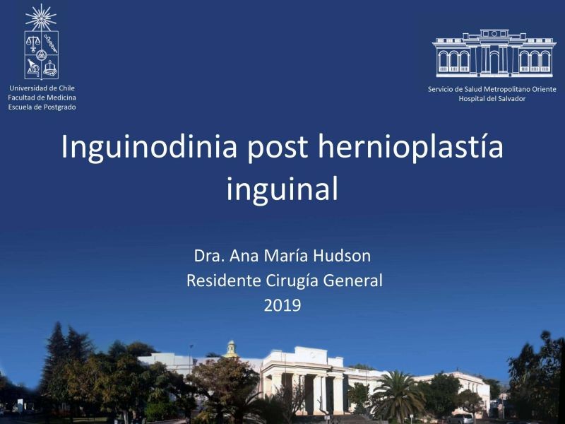 Diapositiva 14 de Inguinodinia post hernioplastía inguinal