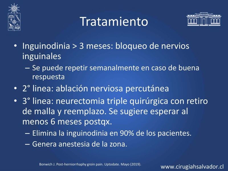 Diapositiva 9 de Inguinodinia post hernioplastía inguinal