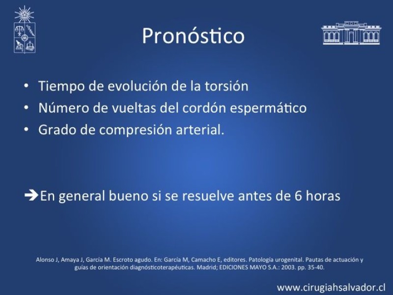 Diapositiva 17 de Tratamiento y pronóstico torsión testicular 