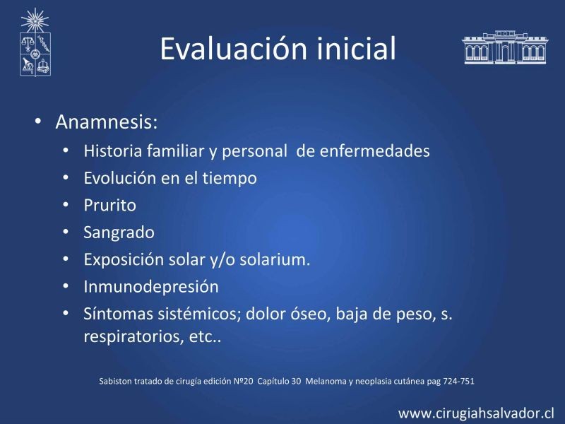 Diapositiva 8 de Melanoma: enfrentamiento inicial