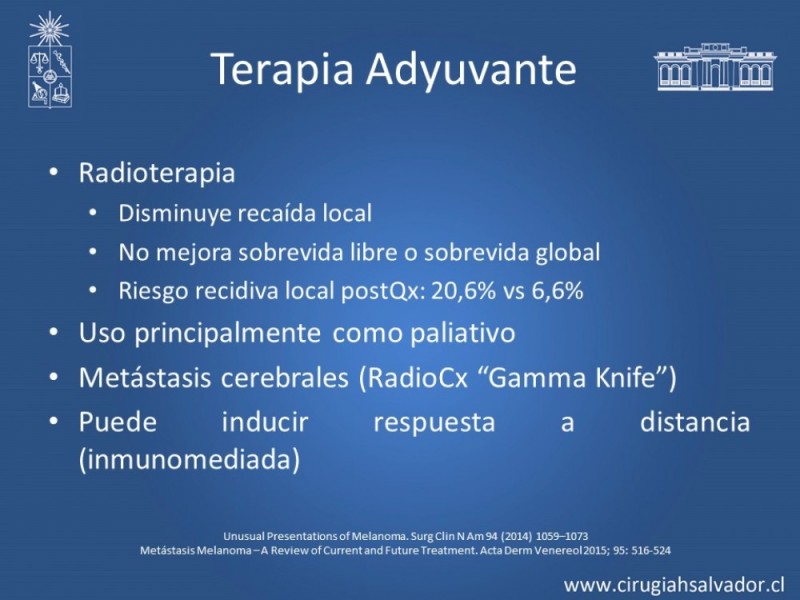 Diapositiva 19 de Melanoma Metastásico sin Primario Conocido