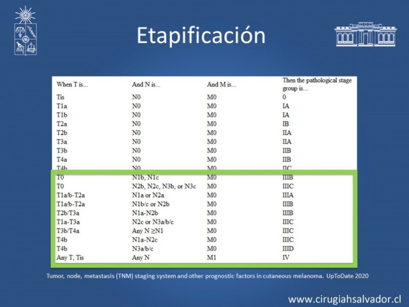 Diapositiva 14 de Melanoma Metastásico sin Primario Conocido