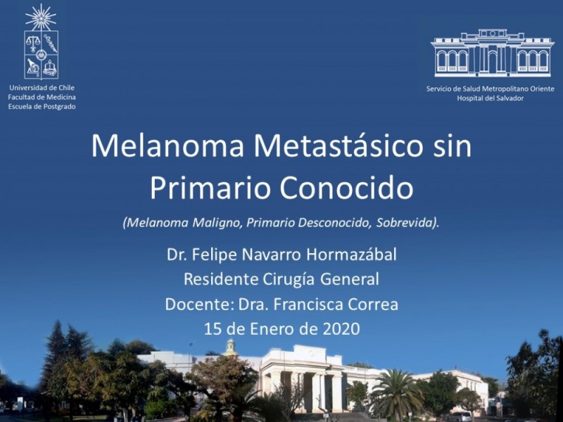 Diapositiva 1 de Melanoma Metastásico sin Primario Conocido