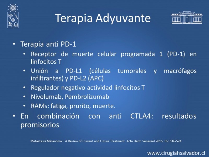Diapositiva 23 de Melanoma Metastásico sin Primario Conocido