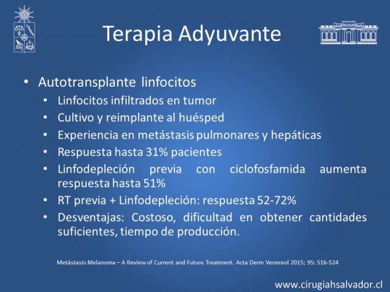 Diapositiva 25 de Melanoma Metastásico sin Primario Conocido
