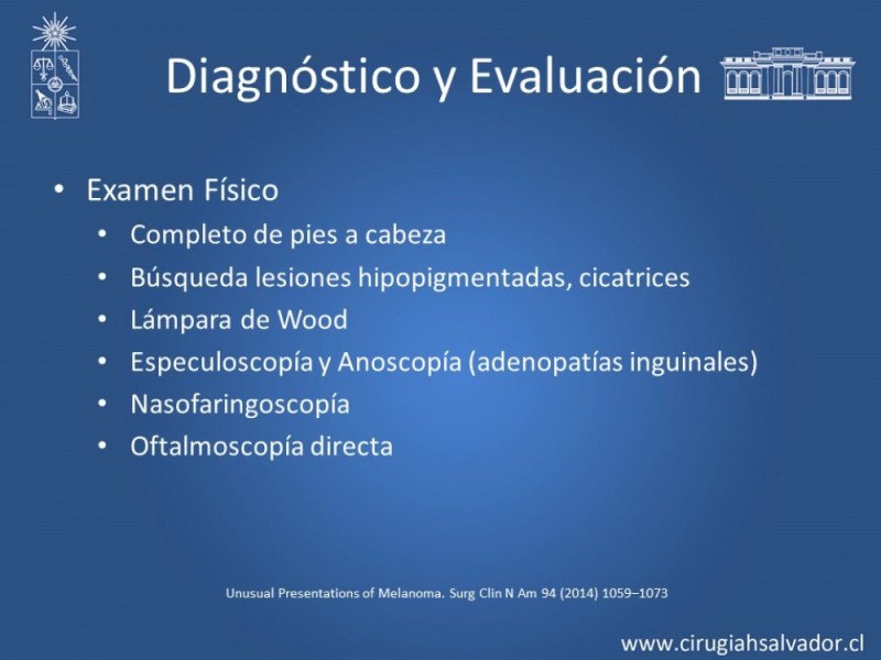Diapositiva 9 de Melanoma Metastásico sin Primario Conocido