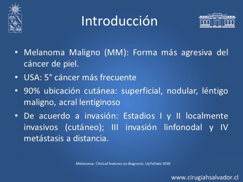 Diapositiva 2 de Melanoma Metastásico sin Primario Conocido