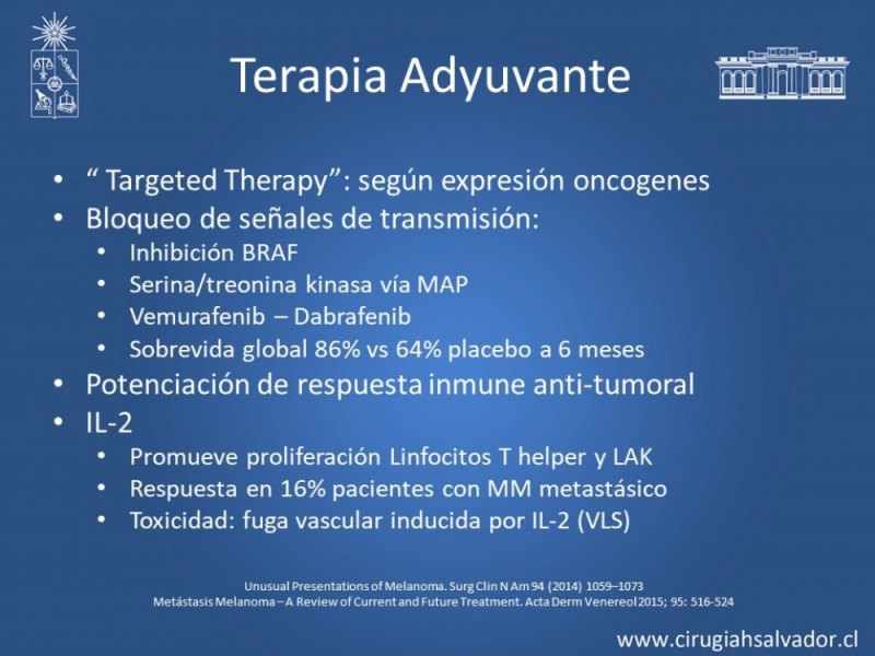 Diapositiva 20 de Melanoma Metastásico sin Primario Conocido