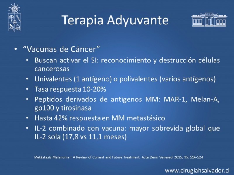 Diapositiva 24 de Melanoma Metastásico sin Primario Conocido