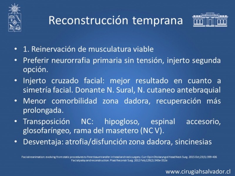 Diapositiva 16 de Reanimación Facial