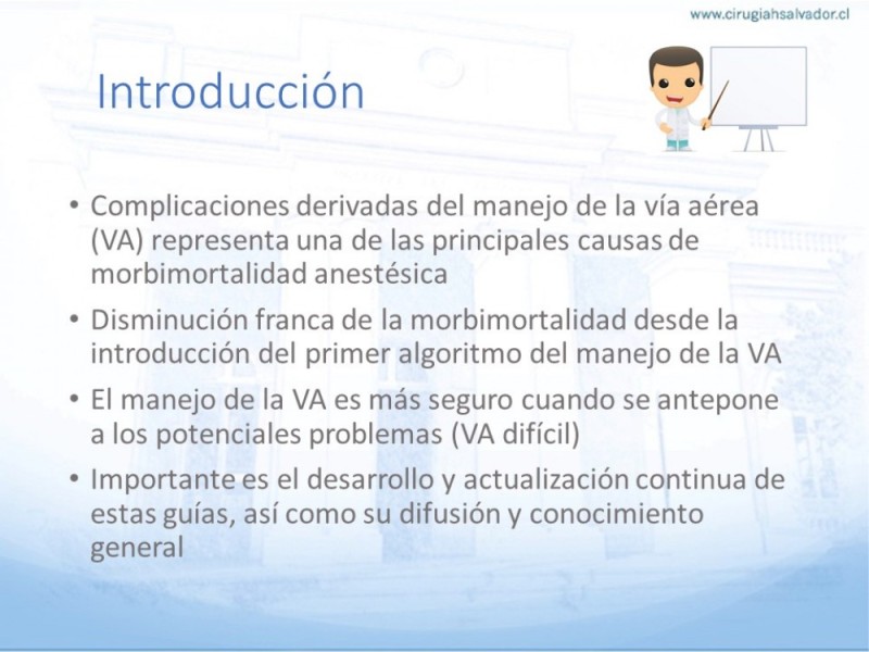 Diapositiva 1 de Manejo de Vía Aérea. Evaluación, Dispositivos y Algoritmos DAS