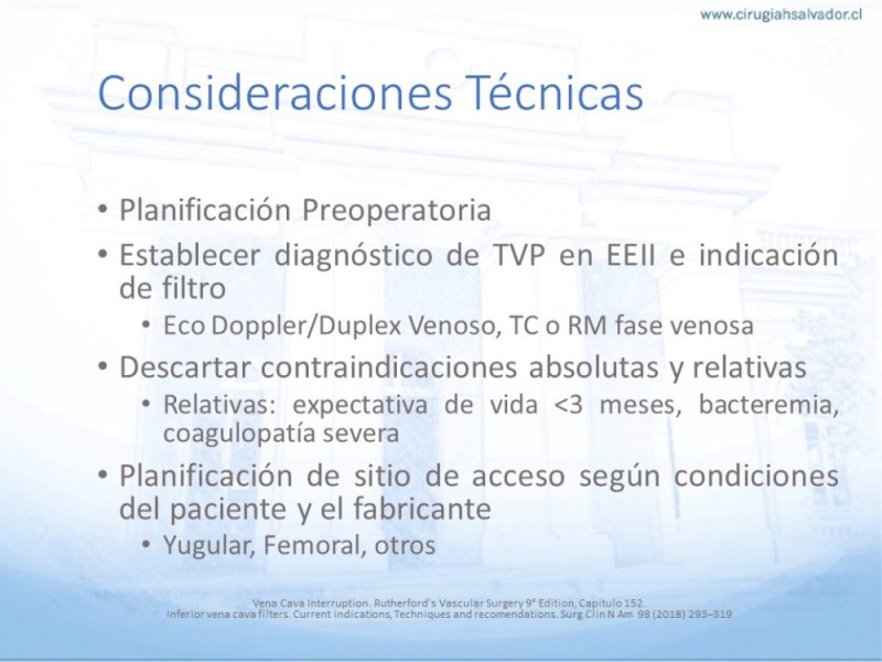 Diapositiva 16 de Indicaciones de Filtro de Vena Cava