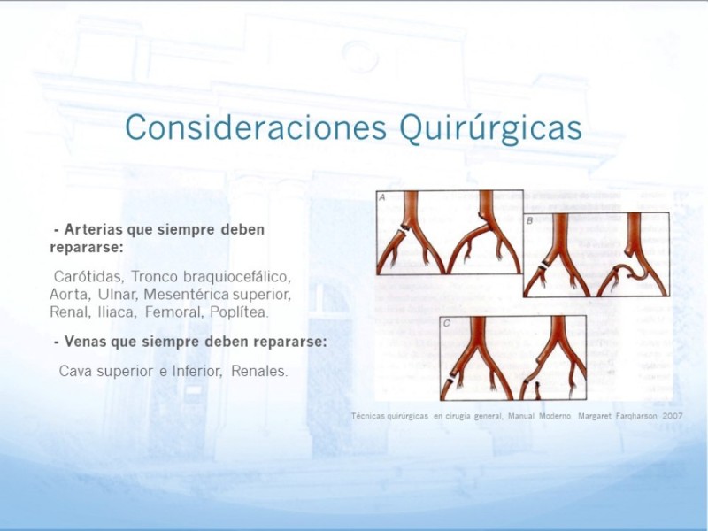 Diapositiva 14 de Control de lesión vascular para el cirujano general