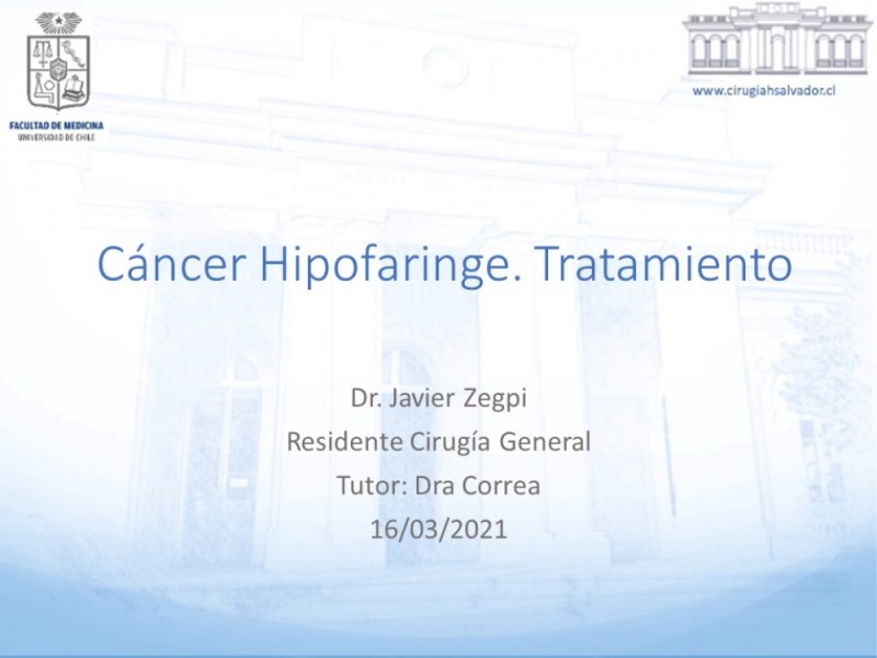 Diapositiva 23 de Cáncer Hipofaringe. Tratamiento