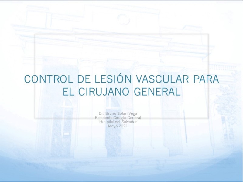 Diapositiva 29 de Control de lesión vascular para el cirujano general