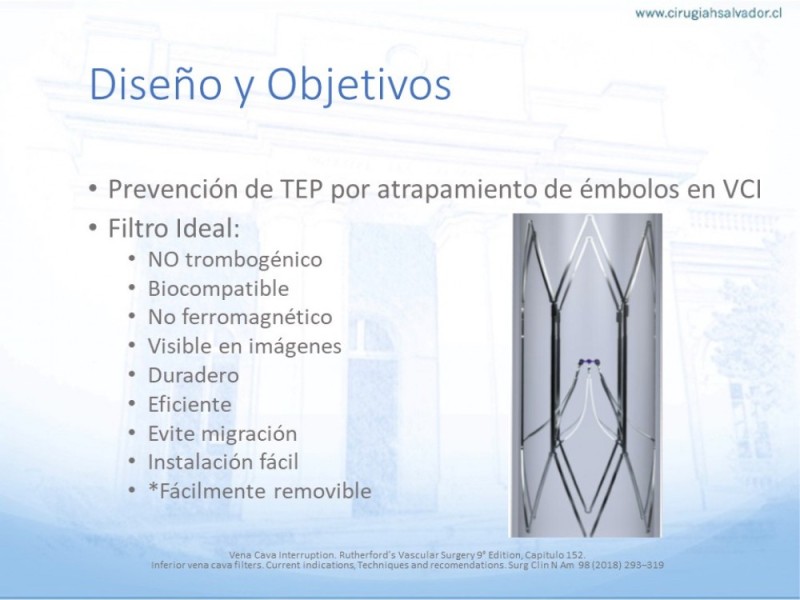 Diapositiva 3 de Indicaciones de Filtro de Vena Cava