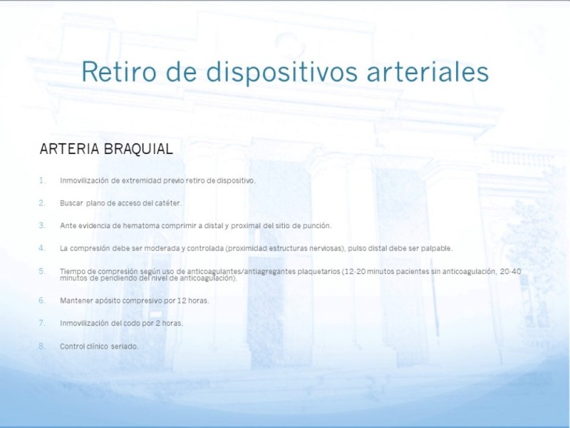 Diapositiva 17 de Tiempos de covid:instalación y retiro de vías arteriales