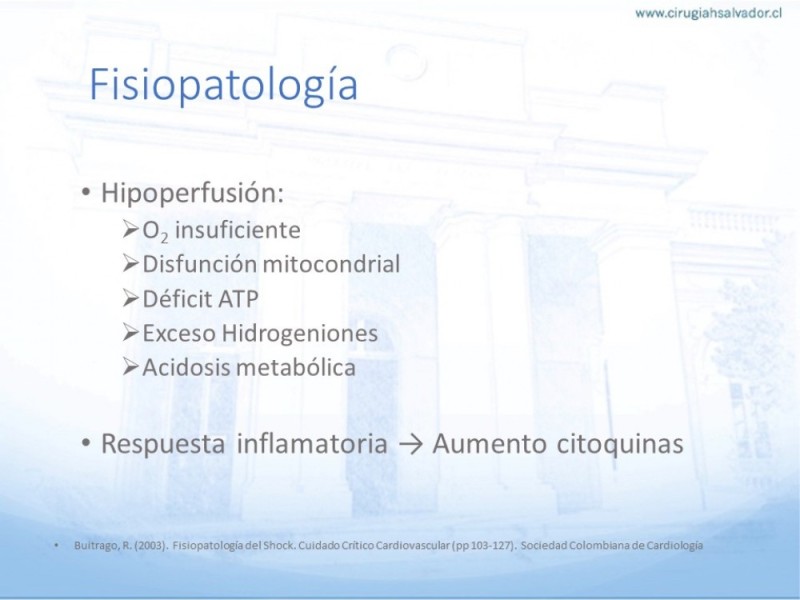 Diapositiva 10 de Generalidades  del Shock