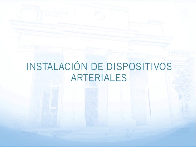 Diapositiva 6 de Tiempos de covid:instalación y retiro de vías arteriales