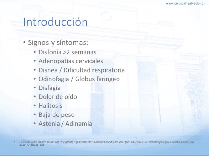 Diapositiva 3 de Cáncer Hipofaringe. Tratamiento