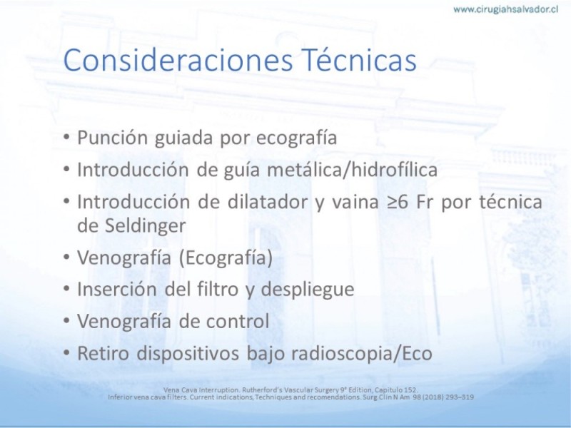 Diapositiva 18 de Indicaciones de Filtro de Vena Cava