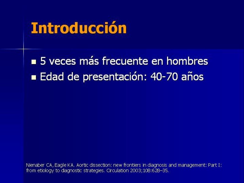 Diapositiva 3 de Disección Aórtica