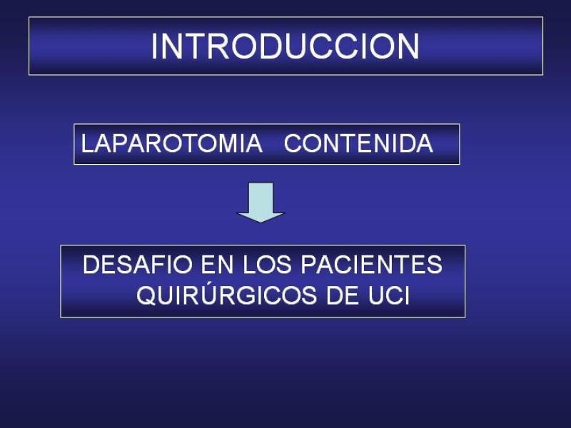 Diapositiva 2 de El Sistema VAC en la laparotomía contenida