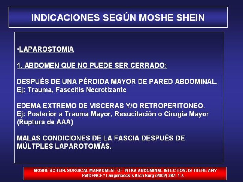 Diapositiva 18 de El Sistema VAC en la laparotomía contenida