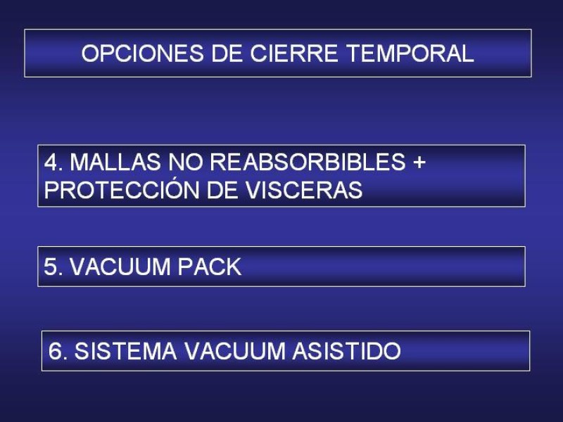Diapositiva 30 de El Sistema VAC en la laparotomía contenida