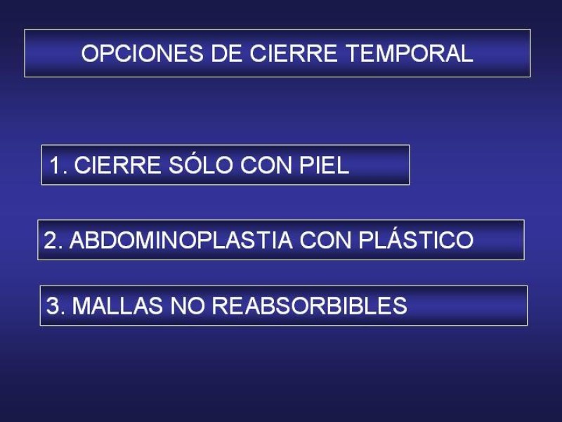 Diapositiva 29 de El Sistema VAC en la laparotomía contenida