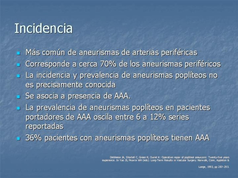 Diapositiva 3 de Aneurisma arterial poplíteo