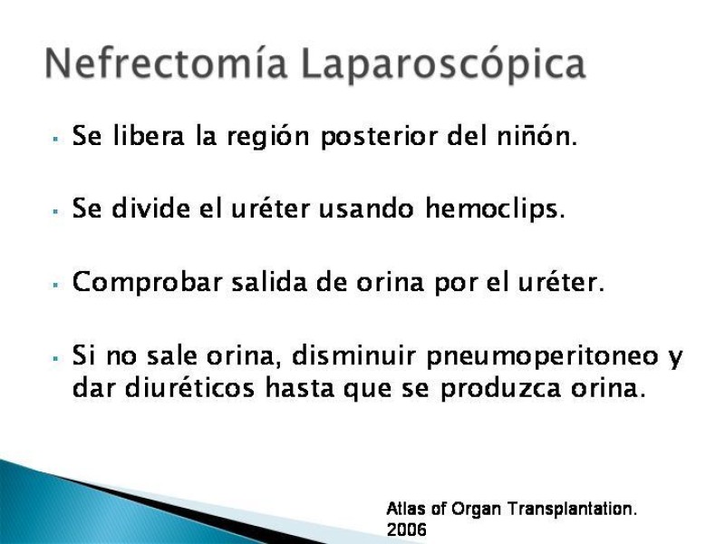 Diapositiva 76 de Técnica de procuramiento renal