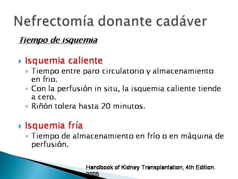 Diapositiva 39 de Técnica de procuramiento renal