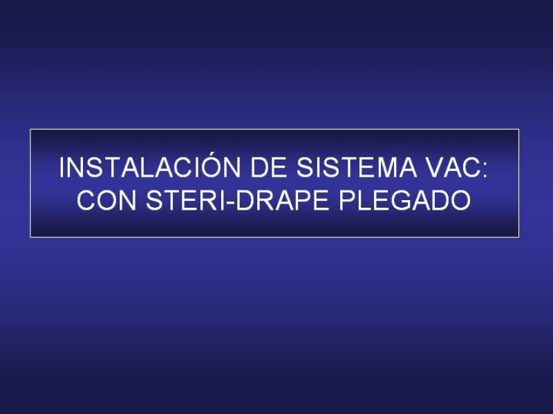Diapositiva 40 de El Sistema VAC en la laparotomía contenida